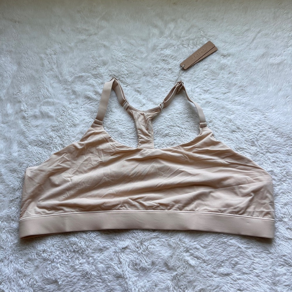 SKIMS Fits Everybody Racerback Bralette Sand Beige BR-SCN-1712 Plus Size 4X NEW